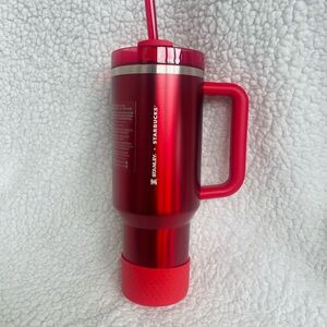 Stanley Starbucks Red Tumbler with Handle
